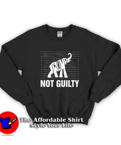 Trump Not Guilty Elephant Graphic Sweatshirt