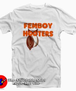 Femboy Hooters Owl Boobs America USA Bird T-Shirt