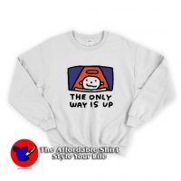 Funny The Only Way Is Up Graphic Sweatshirt