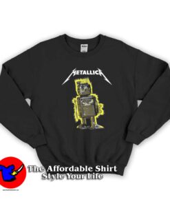 Metallica 72 Seasons Burnt Robot Graphic Sweatshirt