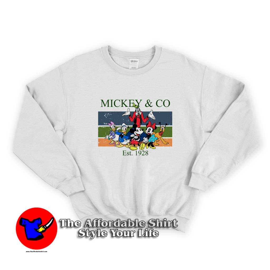 Mickey Co Est 1928 Mickey And Friends Vintage Sweater 510x510 image Mickey Co Est 1928 Mickey And Friends Vintage Sweater 510x510 Mickey & Co Est 1928 Mickey And Friends Vintage Sweatshirt On Sale