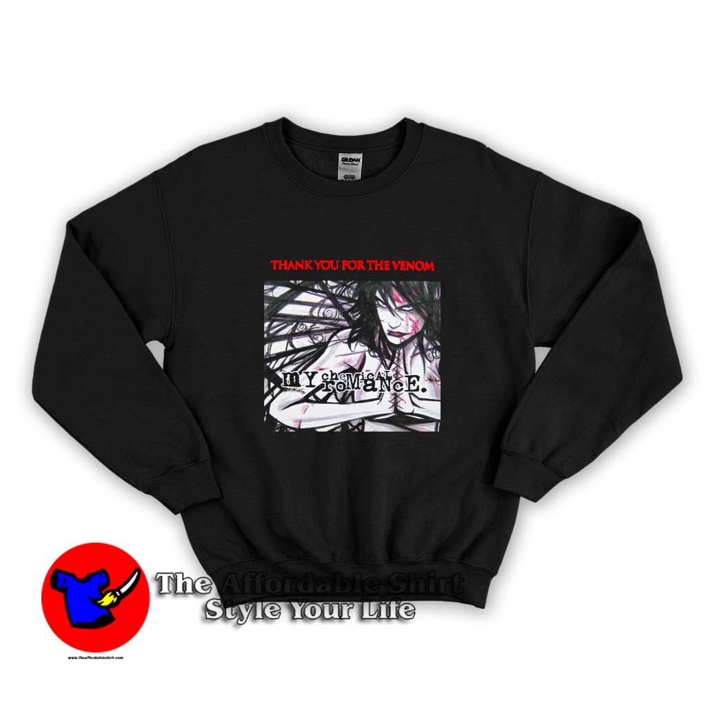 My Chemical Romance Thanks For Venom Sweater 510x510 image My Chemical Romance Thanks For Venom Sweater 510x510 My Chemical Romance Thanks For Venom Sweatshirt On Sale