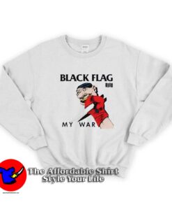 My War Black Flag Album Vintage Graphic Sweatshirt