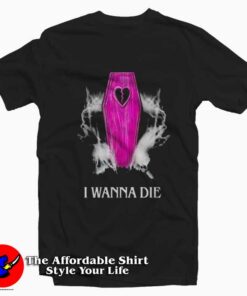 Nessa Barrett Mesh I Wanna Die Graphic T-Shirt