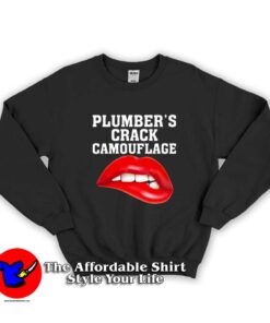 Plumbers Crack Camouflage Graphic Sweatshirt