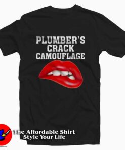 Plumbers Crack Camouflage Graphic T-Shirt