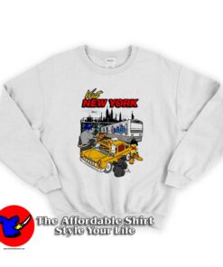 Rat Visit New York Ass Funny Graphic Sweatshirt