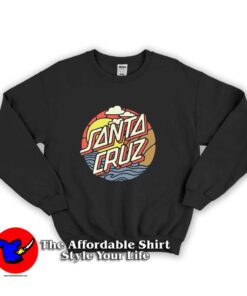 Santa Cruz Cliff View Dot Graphic Unisex Sweatshirt