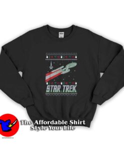 Star Trek Series Holiday Enterprise Graphic Sweatshirt