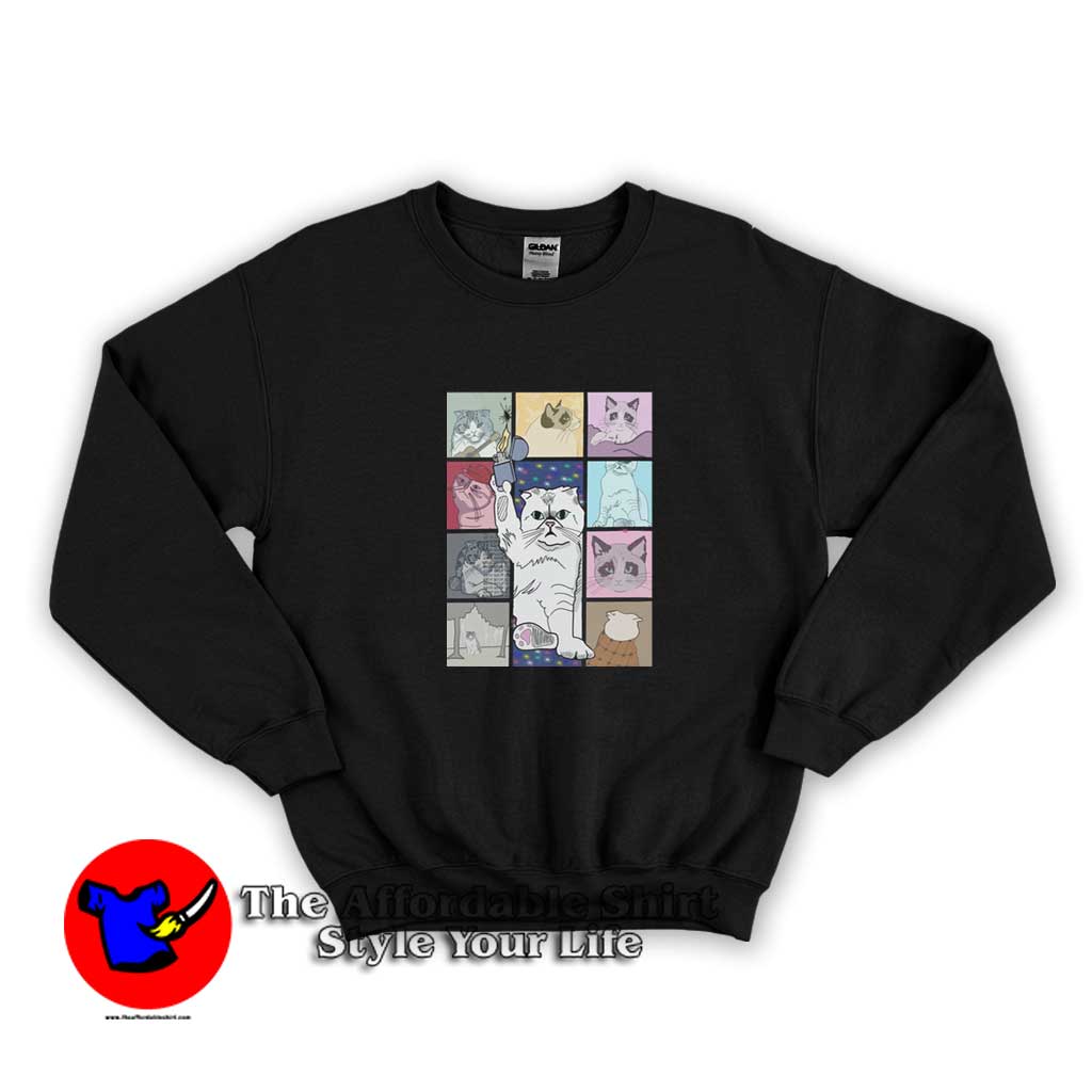 The Eras Tour Cat Version Funny Parody Unisex Sweater 510x510 image The Eras Tour Cat Version Funny Parody Unisex Sweater 510x510 The Eras Tour Cat Version Funny Parody Unisex Sweatshirt On Sale