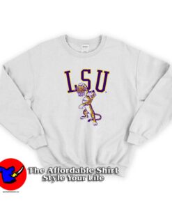 Vintage LSU Drunking Tiger Basketball Funny Sweatshirt