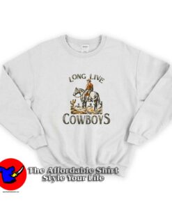 Vintage Long Live the Cowboys Graphic Sweatshirt