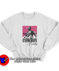 Western Cowboy Country Pink Rodeo Graphic Sweatshirt