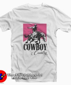 Western Cowboy Country Pink Rodeo Graphic T-Shirt
