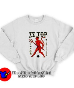 ZZ TOP Devil Spades Graphic Unisex Sweatshirt
