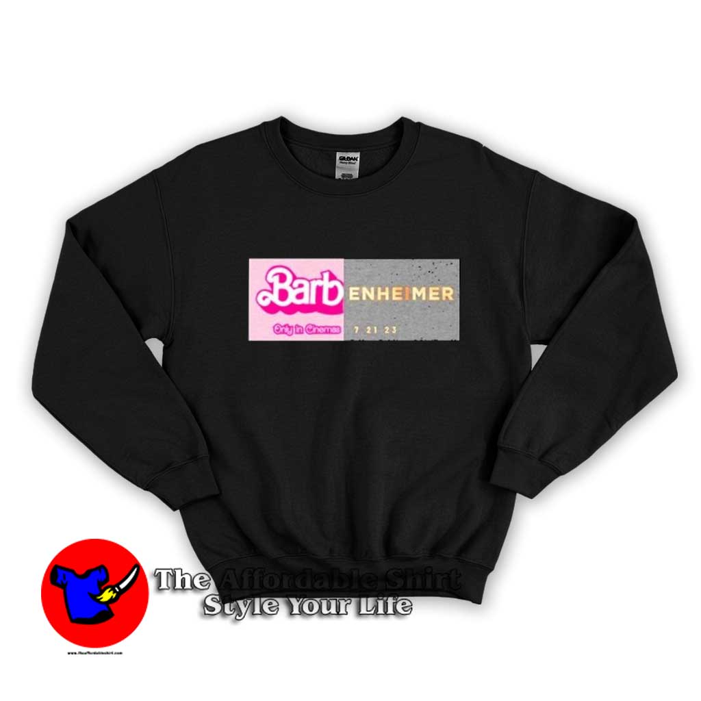 Barbenheimer Only In cinemas Graphic Unisex Sweater 510x510 image Barbenheimer Only In cinemas Graphic Unisex Sweater 510x510 Barbenheimer Only In cinemas Graphic Unisex Sweatshirt On Sale