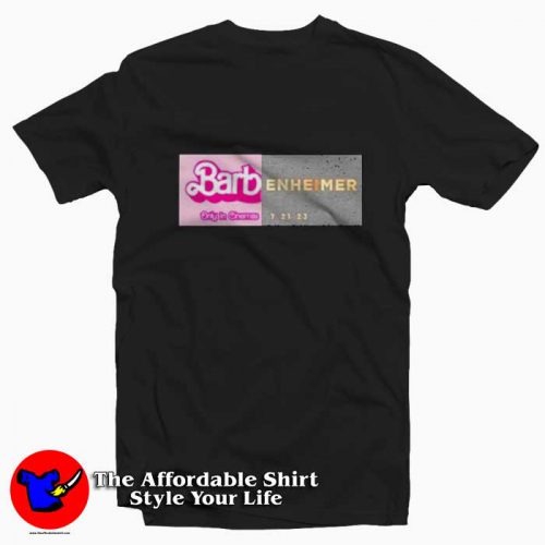 Barbenheimer Only In cinemas Graphic Unisex Tshirt 500x500 Barbenheimer Only In cinemas Graphic Unisex T Shirt On Sale
