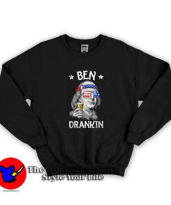 Ben Drankin 4th of July USA Flag Graphic Sweatshirt