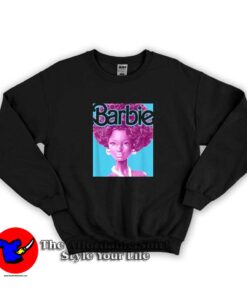 Black Barbie Afro Doll Graphic Unisex Sweatshirt