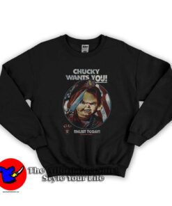 Chucky Wants You Enlist Today Graphic Sweatshirt