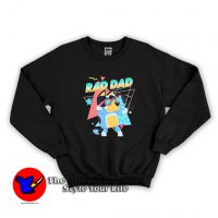 Funny Bluey Rad Dad Cartoon Graphic Unisex Sweatshirt