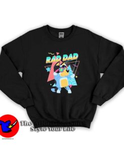 Funny Bluey Rad Dad Cartoon Graphic Unisex Sweatshirt