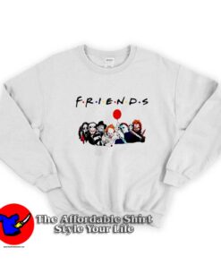 Halloween Frineds Funny Scary Graphic Unisex Sweatshirt