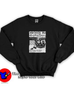 Husker Du Laughing Hyenas Gig Flyer Graphic Sweatshirt