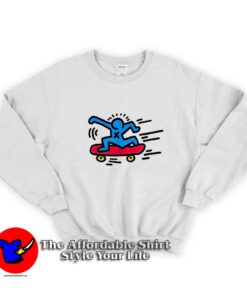 Keith Haring Skater Graphic Unisex Sweatshirt