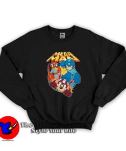 Mega Man Rockman & Rush Graphic Unisex Sweatshirt