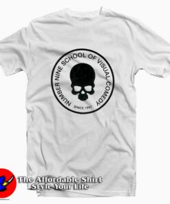 Number Nine School Of Visual Comedy Skull Skeleton T-Shirt