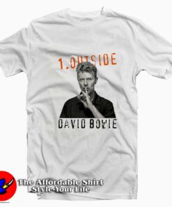 Outside Album Music David Bowie Graphic T-Shirt