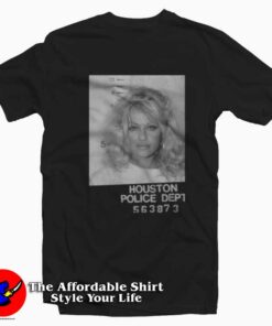 Pamela Anderson Houston Police Graphic T-Shirt