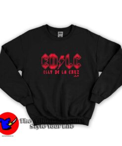 Parody EDLC Elly De La Cruz ACDC Graphic Sweatshirt