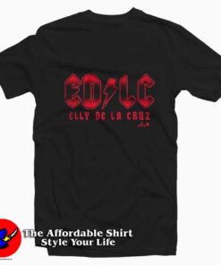 Parody EDLC Elly De La Cruz ACDC Graphic T-Shirt