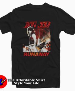 Runaway & Album Art Bon Jovi Graphic T-Shirt