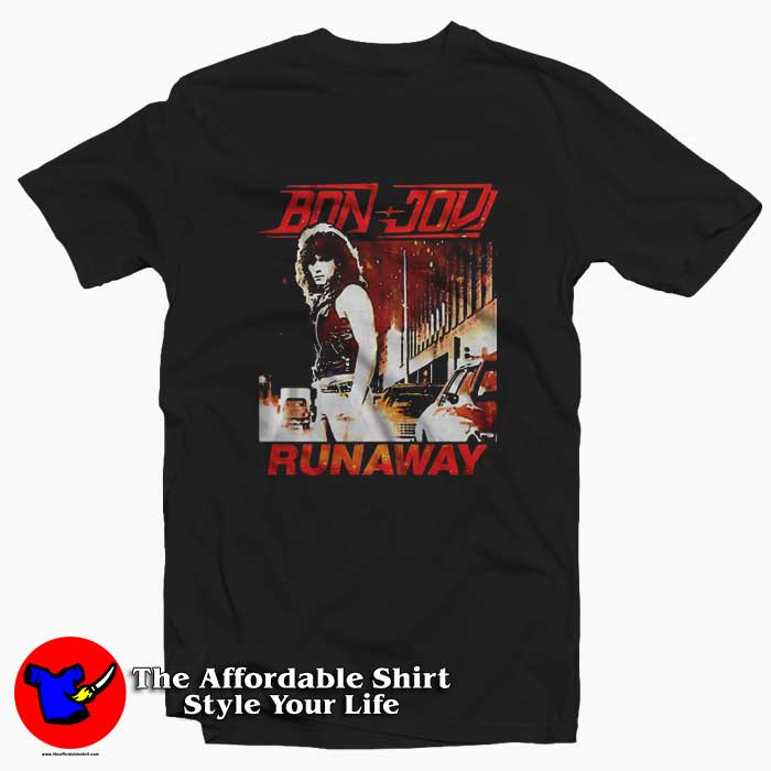 Runaway Album Art Bon Jovi Graphic Tshirt 510x510 image Runaway Album Art Bon Jovi Graphic Tshirt 510x510 Runaway & Album Art Bon Jovi Graphic T Shirt On Sale