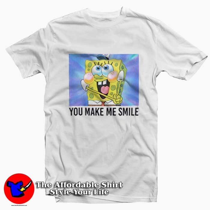 SpongeBob SquarePants You Make Me Smile Tshirt 510x510 image SpongeBob SquarePants You Make Me Smile Tshirt 510x510 SpongeBob SquarePants You Make Me Smile T Shirt On Sale