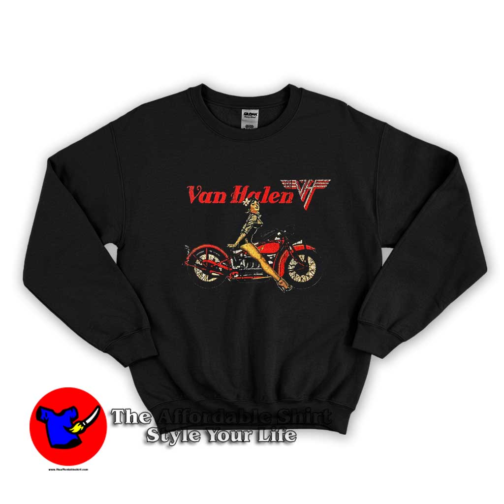 Van Halen Biker Pin Up Vintage Graphic Unisex Sweater 510x510 image Van Halen Biker Pin Up Vintage Graphic Unisex Sweater 510x510 Van Halen Biker Pin Up Vintage Graphic Unisex Sweatshirt On Sale