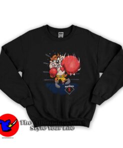 Vintage Boxing Round 1 Taz Looney Tunes Graphic Sweatshirt