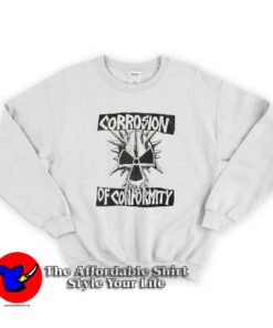 Vintage Corrosion Of Conformity Logo Graphic Sweatshirt