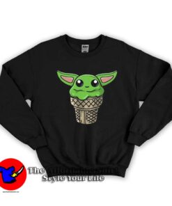 Baby Yoda Mandalorian Funny Ice Cream Day Sweatshirt
