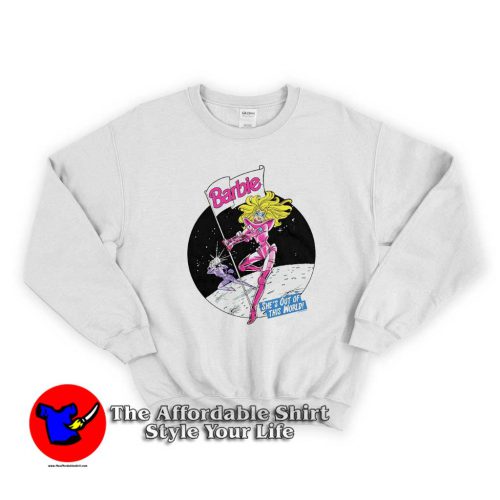 Barbie Moon Out Of This World Graphic Unisex Sweater 500x500 Barbie Moon Out Of This World Graphic Unisex Sweatshirt On Sale