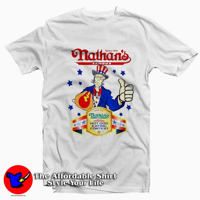 Chestnut Nathans Hot Dog Eating Contest Graphic Tshirt 510x510 image Chestnut Nathans Hot Dog Eating Contest Graphic Tshirt 510x510 Chestnut Nathans Hot Dog Eating Contest T Shirt On Sale