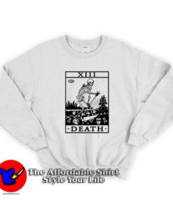 Death Occult Tarot Card Graphic Unisex Sweatshirt