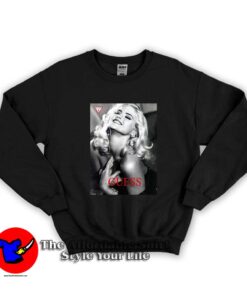 Guess Casts Anna Nicole Smith Holiday Campaign Sweatshirt