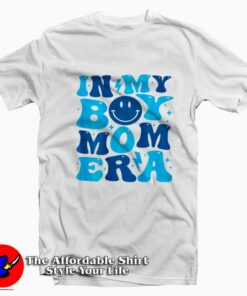 In My Boy Mom Era Blue Graphic Unisex T-Shirt