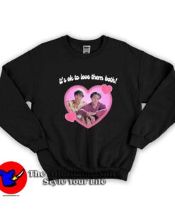 It's Ok To Love Them Both Team Conrad Graphic Sweatshirt