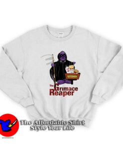 McDonalds Grimace Reaper Fast Food Ad Mascot Sweatshirt