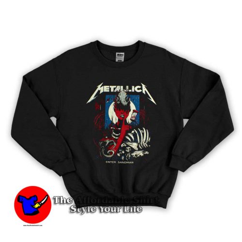 Metallica Enter Sandman Album Graphic Sweater 500x500 Metallica Enter Sandman Album Graphic Sweatshirt On Sale